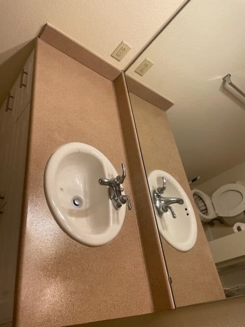 Gallery photos for Stunning Bathroom Vanity and Deck Update: Image #1