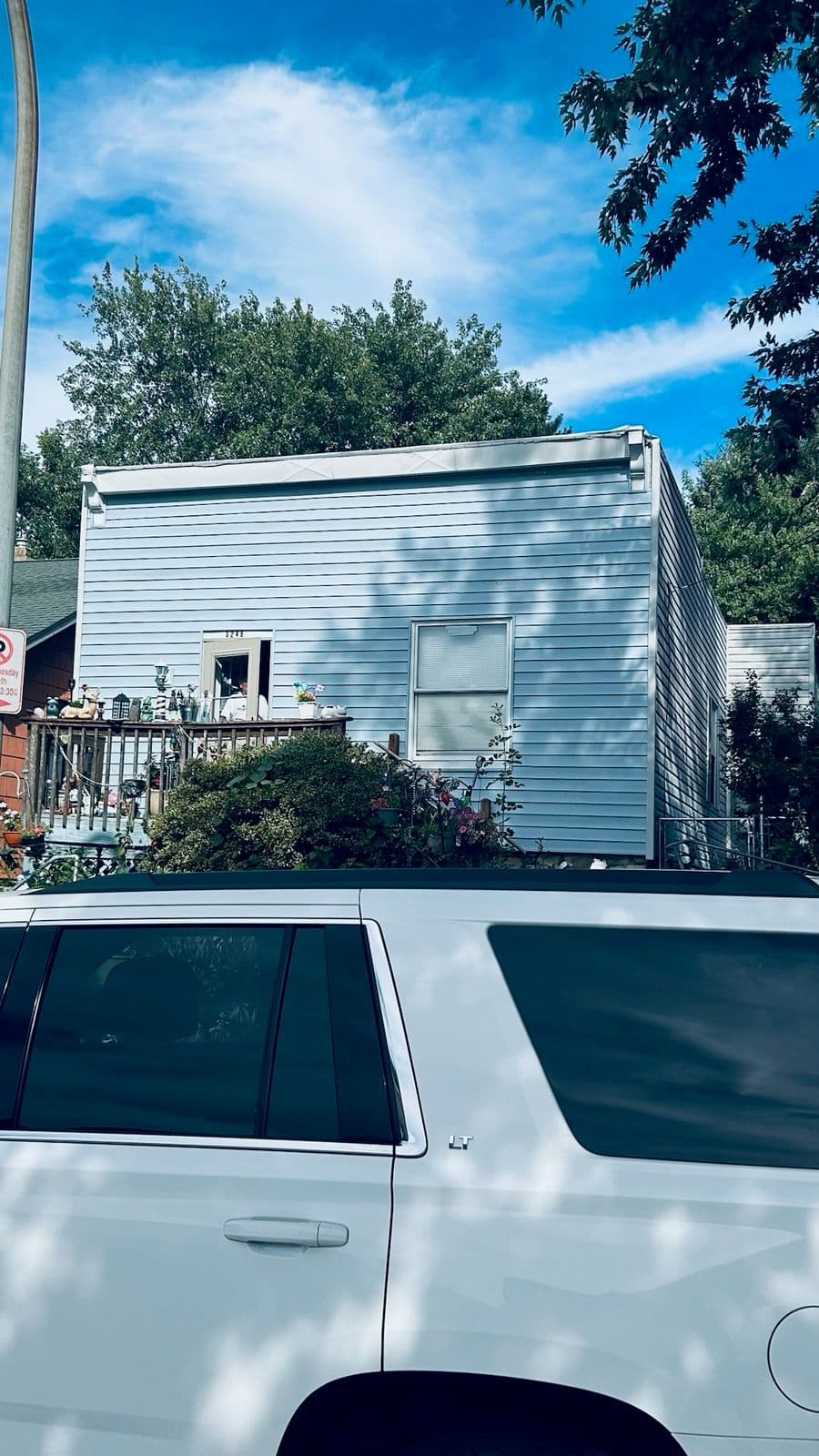 Gallery photos for Light Blue Home Siding Transformation Magic: Image #1