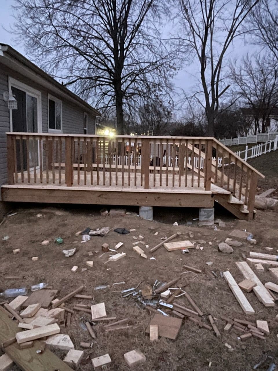 New Deck Installation Ready for Sunny Days and BBQs